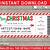 christmas ticket template free download