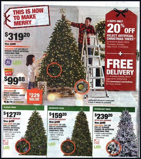 Christmas Tree Home Depot Black Friday