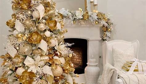 40 Gold Christmas Tree Decorations Ideas For Coming Holiday Session