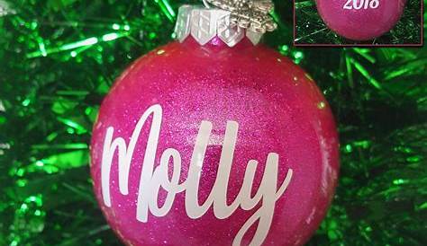 Christmas Tree Ornaments Names Personalized Ornament Custom Name Gift For Friend Etsy