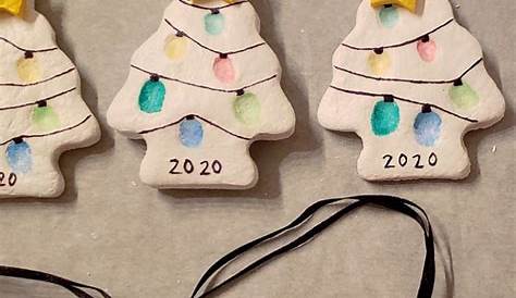 Christmas Tree Salt Dough Ornaments Fingerprint Ornament Easy Peasy And Fun