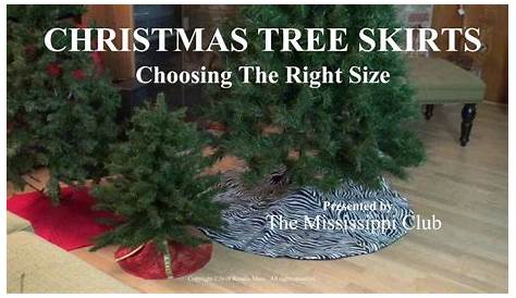 Christmas Tree Skirt Dimensions