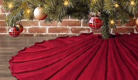 Christmas Tree Skirt Dollarama Rustic Xmas s Red Plaid Ruffle & Natural