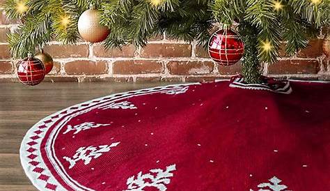 Christmas Tree Skirt Luxury Velvet With Beaded Edge Gold