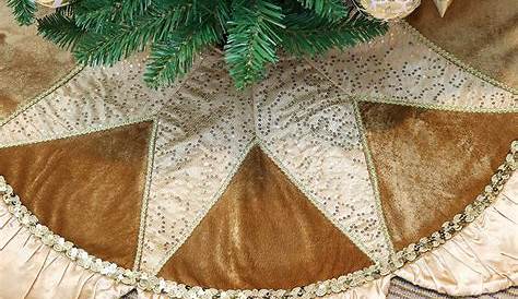 Christmas Tree Skirt 167.64cm Gold Quilted Costco Australia