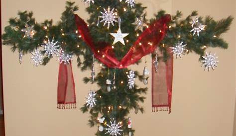 Christmas Tree Topper Cross Merry White