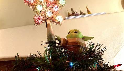 Christmas Tree Topper Yoda Lights s & LED Lights