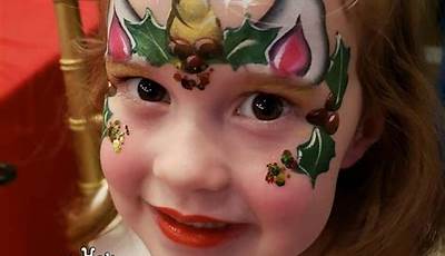 Christmas Unicorn Face Painting