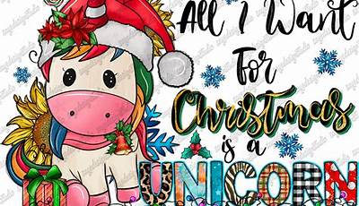 Christmas Unicorn Painting