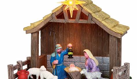 Christmas Village Nativity Scene Amejia Diy Display