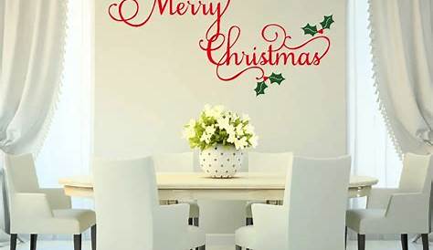 Christmas Wall Decal Decor Happy Holidays Vinyl Ornaments s