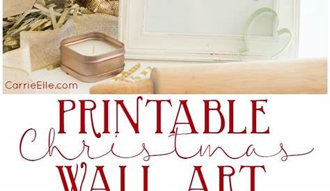 Christmas Wall Decor Printables FREE Farmhouse Art The Crazy Craft Lady