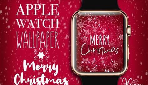 Christmas Wallpaper Apple Watch White And Gold Snowflake Tree Etsy