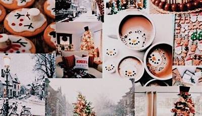 Christmas Wallpaper Collage Preppy