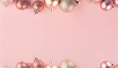 Christmas Wallpaper Pink And Gold