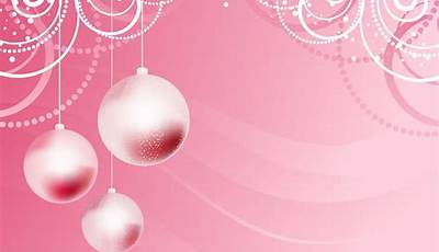 Christmas Wallpaper Pink White