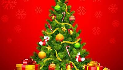 Christmas Wallpaper Red Tree
