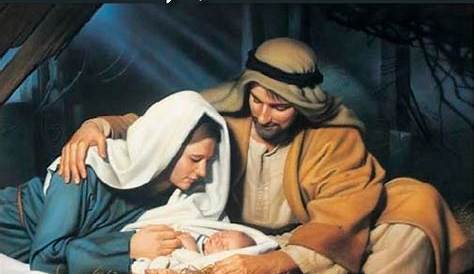 Christmas Wishes Baby Jesus The Holy Family With In The Manger Cenas