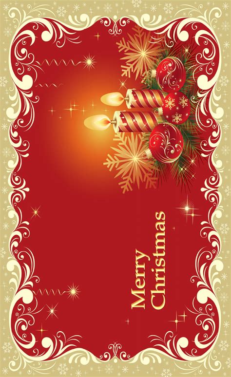 Free Christmas Greetings Card Design Template PSDGraphic
