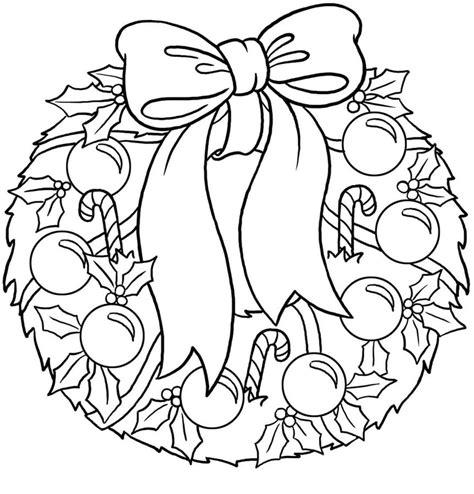 Wreath with leaves and acorns template Coloring Page