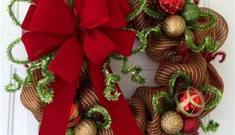 Christmas Wreath Decorating Ideas With Ribbon DIY Crafts