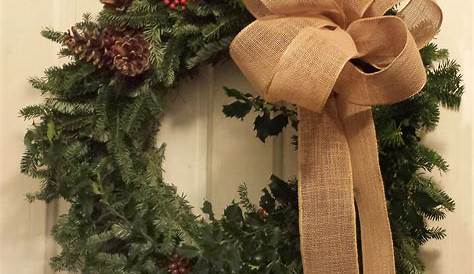 Christmas Wreath With Bow 30+ s DECOOMO