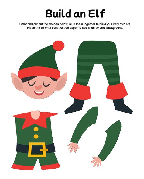 Christmas Activity Printable Elf