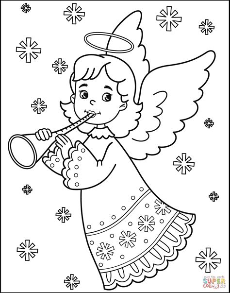 Christmas Angel Coloring Pages: A Festive Delight