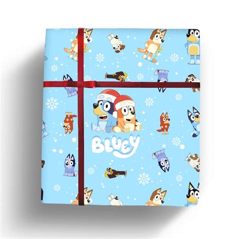 christmas bluey wrapping paper