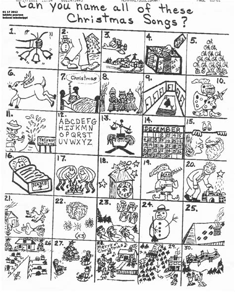 Christmas Carol Puzzles Printable: Fun And Festive Activities For The Holiday Season