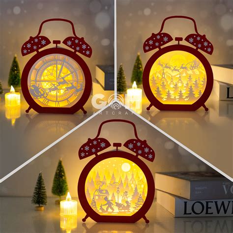 Christmas Clock Shadow Box