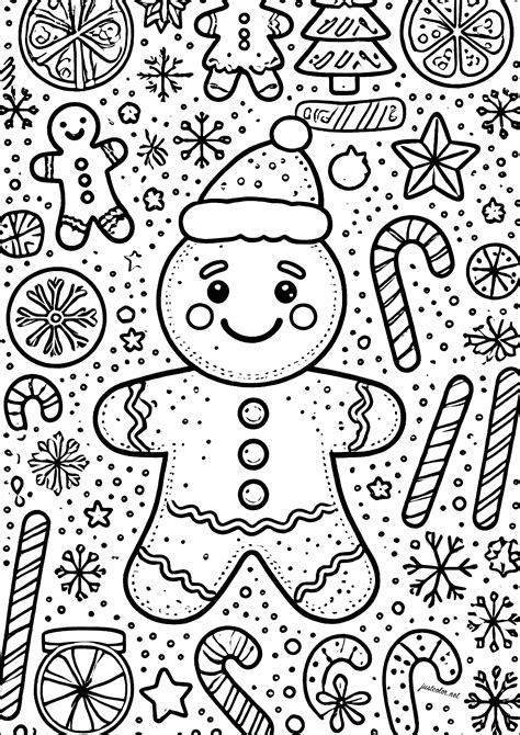 Christmas Coloring Pages Ginger Bread