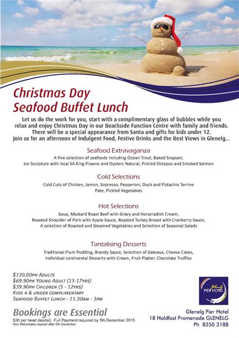 christmas day lunch in adelaide
