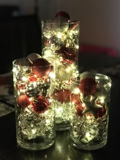 Christmas Decorations Lights Table