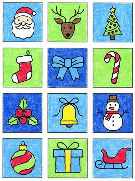 christmas drawing easy