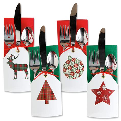 Christmas Flatware Holders