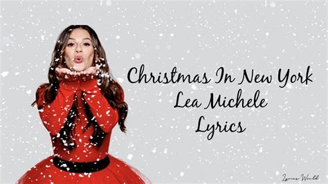 christmas in new york lyrics lea michele