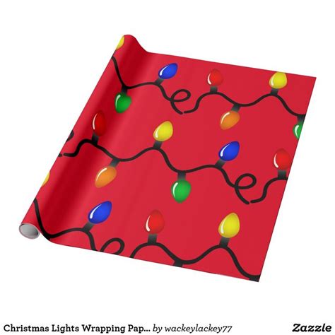 christmas light wrapping paper