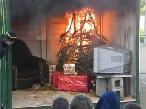 Christmas Lights Catch Fire