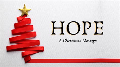 christmas messages of hope