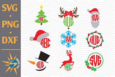 Decorate for the Holidays with Stunning Christmas Monogram SVG Designs!