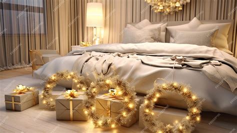 Christmas ornaments in bedroom