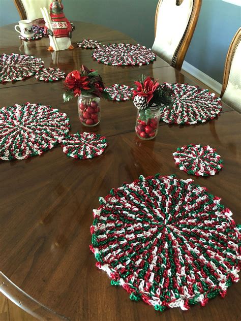christmas placemats and coasters