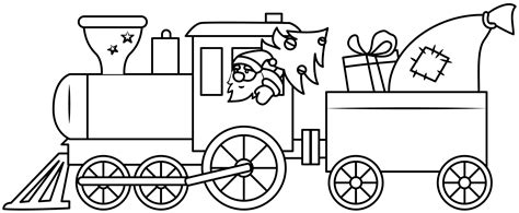 Christmas Santa Train Template Printable