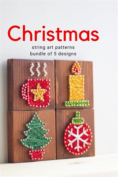Christmas String Art Pattern