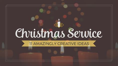 christmas sunday service ideas
