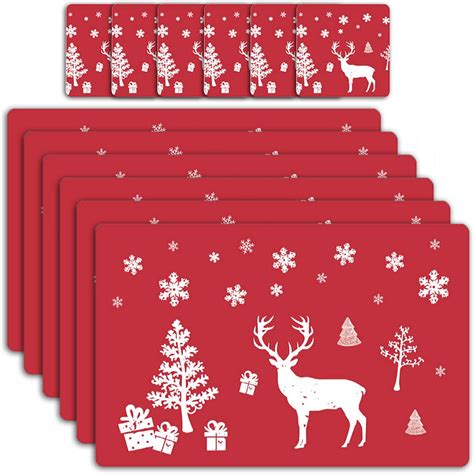 Christmas Table Placemats And Coasters