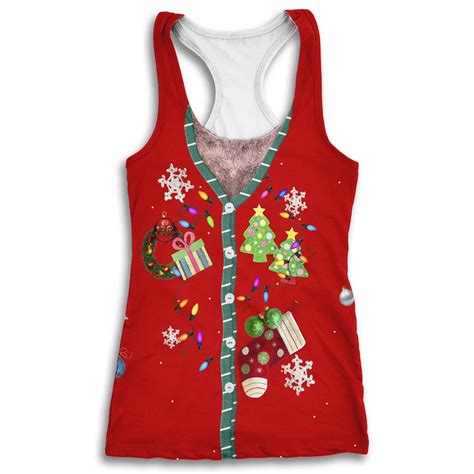 Enjoy Christmas Red Holiday Women's Tank Top Santa by COSMOZZ