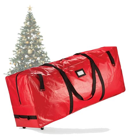 christmas tree bag with wheels home depot