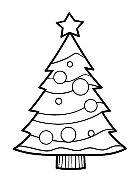 Christmas Tree Drawing Sheet